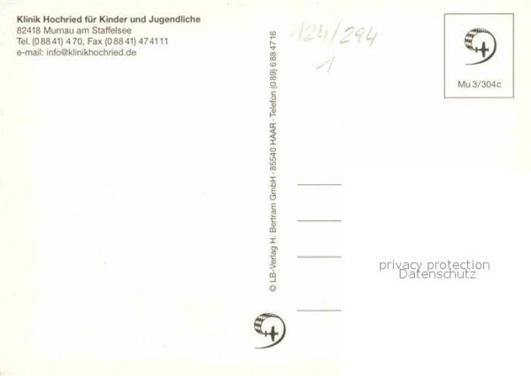 Murnau Staffelsee Klinik Hochried für Kinder und Jugendli – Bild 2