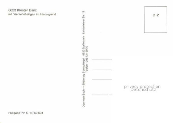 Kloster Banz mit Vierzehnheiligen im Hintergrund Fli – Bild 2