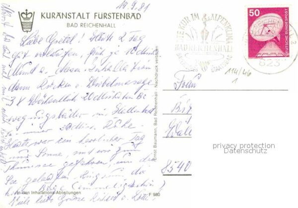 Bad Reichenhall Kuranstalt Fürstenbad – Bild 2