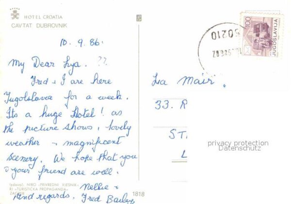 Dubrovnik Ragusa Hotel Croatia Berge Fliegeraufnahme – Bild 2