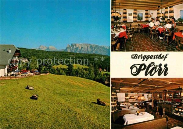 Oberinn am Ritten Suedtirol Berggasthof Plörr Landschaftspanorama