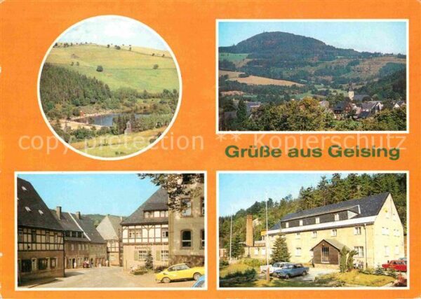 Geising Erzgebirge Stadtbad Hüttenteich Teilansicht Erholu