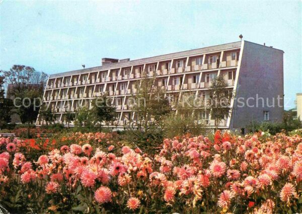 Kolobrzeg Polen Sanatorium Blumenbeet