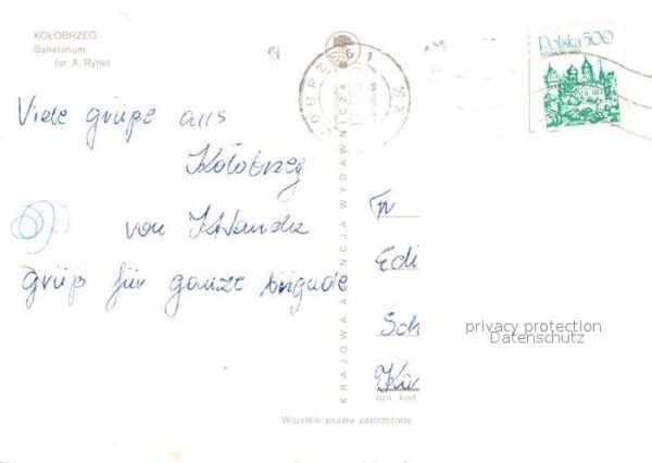 Kolobrzeg Polen Sanatorium Blumenbeet – Bild 2
