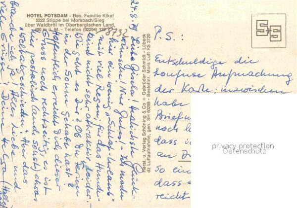 Stippe Morsbach Hotel Potsdam Oberbergisches Land Flieg – Bild 2