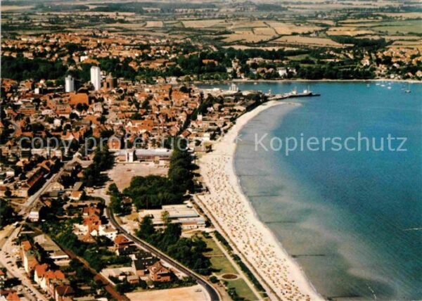 Eckernfoerde Ostseebad Fliegeraufnahme
