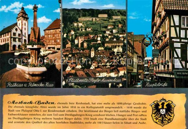 Mosbach Baden Rathaus Palmsches Haus Stadtmitte Steyl