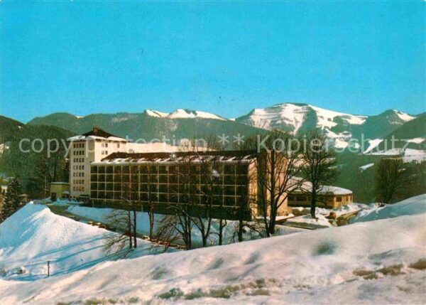 Oberstaufen Schlossbergklinik Winterpanorama Allgäu