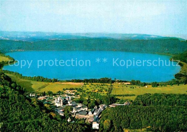 Maria Laach Glees Abtei Kloster Laacher See Fliegeraufnah