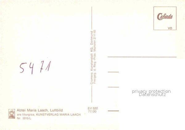 Maria Laach Glees Abtei Kloster Laacher See Fliegeraufnah – Bild 2