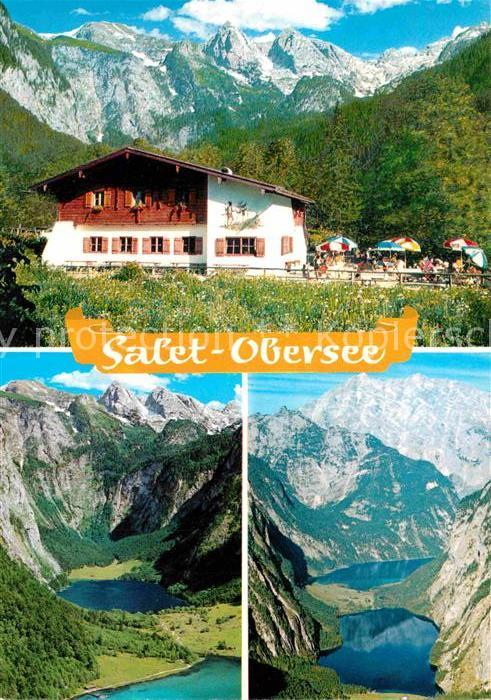 Saletalpe Obersee mit Teufelshörnern Watzmann Ber