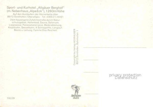 Sonthofen Oberallgaeu Sport und Kurhotel Allgäuer Berghof Alp – Bild 2