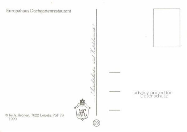 Leipzig Europahaus Dachgartenrestaurant – Bild 2