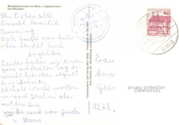Wendelstein Berg Berggasthof Aussichtsterrasse Zugspitzm – Bild 2