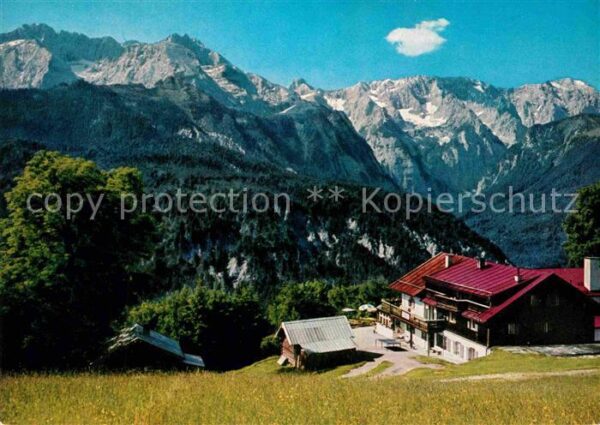 Garmisch-Partenkirchen Berggasthof Eckbauer Alpenpanorama