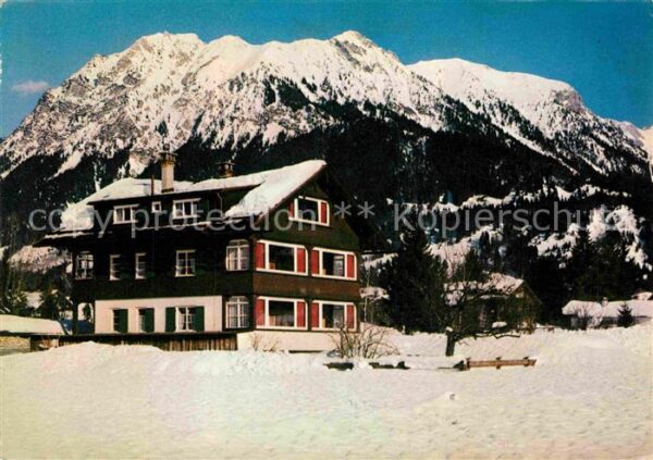 Oberstdorf Fremdenheim Haus Bergesruh im Winter Al