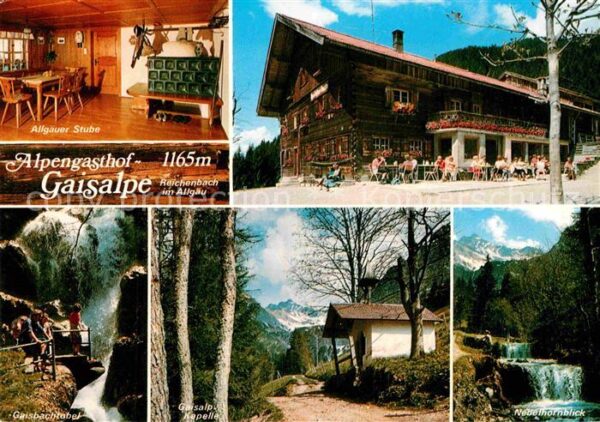 Reichenbach Oberstdorf Alpengasthof Gaisalpe Gaisbachtobel Sch