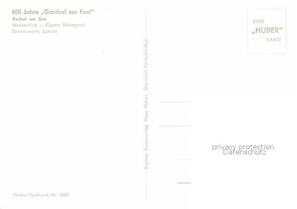 Kochel See 600 Jahre Gasthof zur Post Fassenmalere – Bild 2
