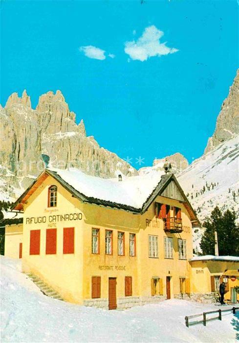 Rifugio Catinaccio Berghütte Dolomiten im Winter