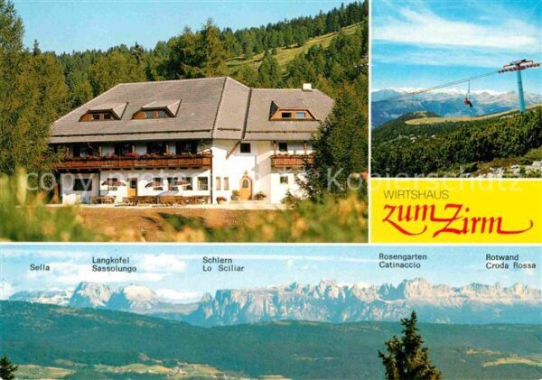 Klobenstein Ritten Wirtshaus Zum Zirm Bergbahn Alpenpanora