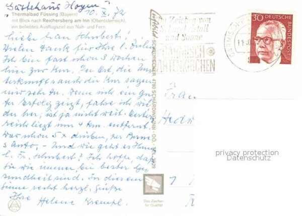 Bad Fuessing Blick nach Oberösterreich Reichersberg – Bild 2