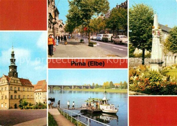 Pirna Markt Karl Marx Strasse Dampferanlegest