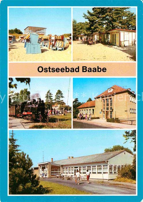 Baabe Ostseebad Ruegen Strand Zeltplatz Kleinbahn Erholungshei