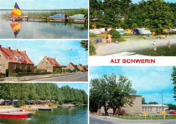 Alt Schwerin Plauer See Dorfstrasse Bootsanlegestell