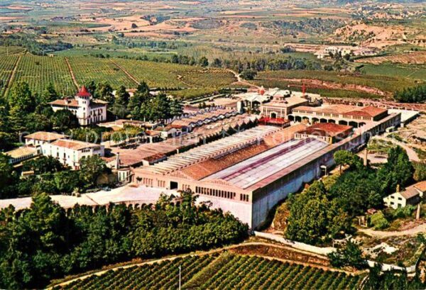Cavas Codorniu Exteriores vue aerienne