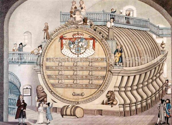Heidelberg Neckar Grosses Fass im Schloss 1753 P.F. de Wa
