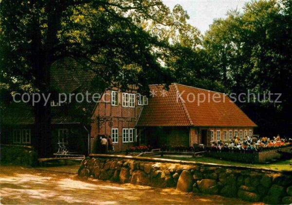 Wilsede Lueneburger Heide Gasthof Zum Heidemuseum Naturschutzgebi