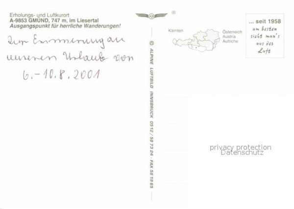 Gmuend Kaernten Luftkurort im Liesertal Fliegeraufnahme – Bild 2