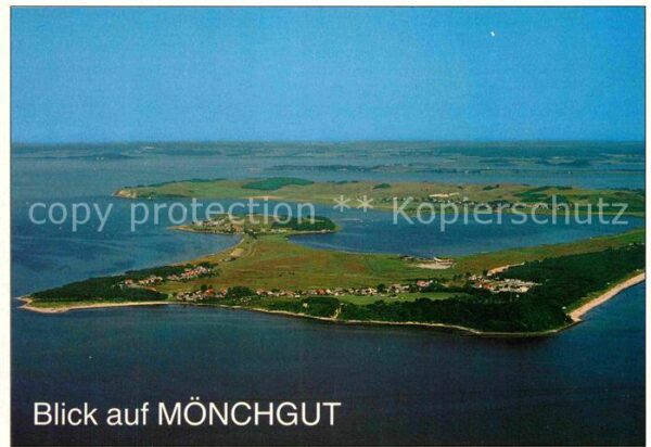 Moenchgut Ruegen Ostsee Insel Fliegeraufnahme