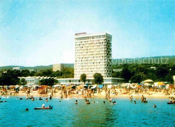 Slatni Pjasazi Hotel International Strand Ansicht vom