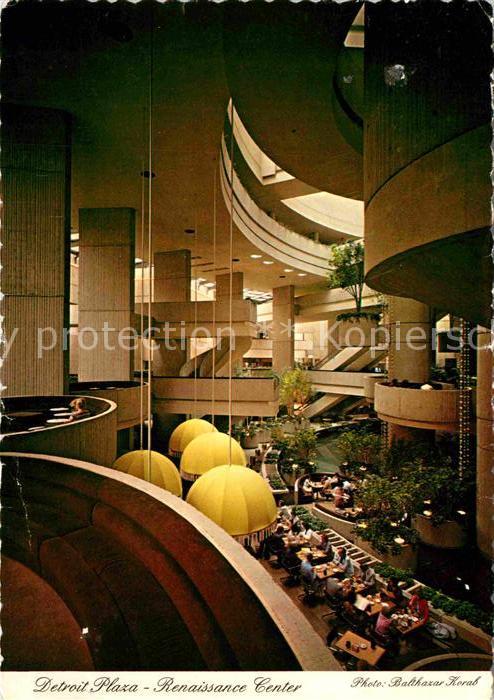 Detroit Michigan Detroit Plaza Renaissance Center Interi