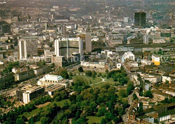 Essen Ruhr Stadtpanorama Fliegeraufnahme