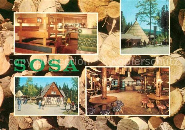 Sosa Erzgebirge Konsum Gaststätten Köhlerhütte und Meil
