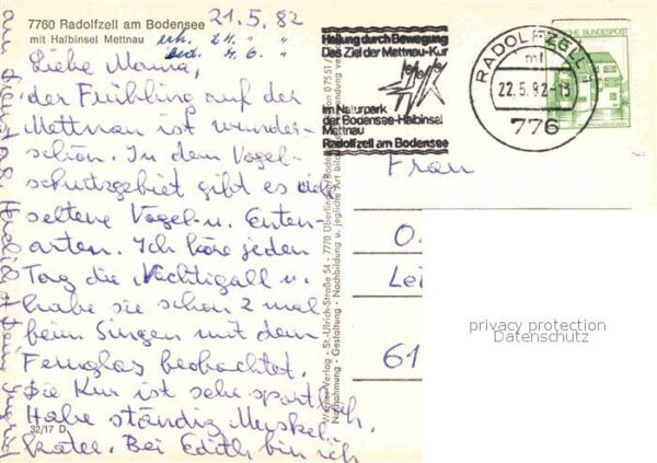 Radolfzell Bodensee mit Halbinsel Mettnau Fliegeraufnahme – Bild 2