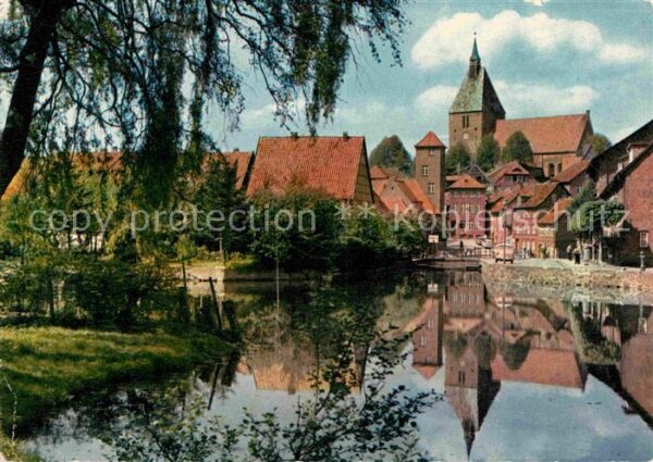 Moelln Lauenburg Blick vom Mühlgraben