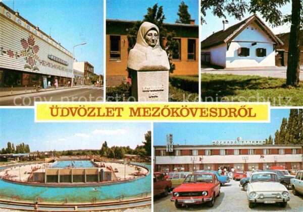Mezoekoevesd Teilansichten Denkmal Schwimmbad