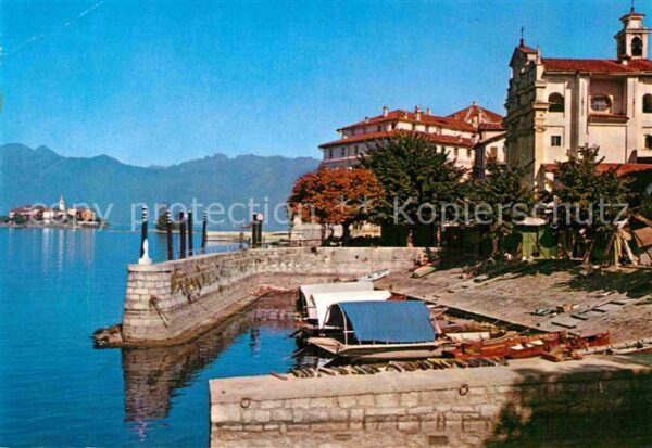 Isola Bella Lago Maggiore Teilansicht Bootshafen