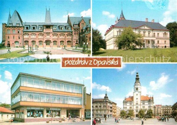 Opava Troppau Zamek Radunzamek obchodni dum Hradecank