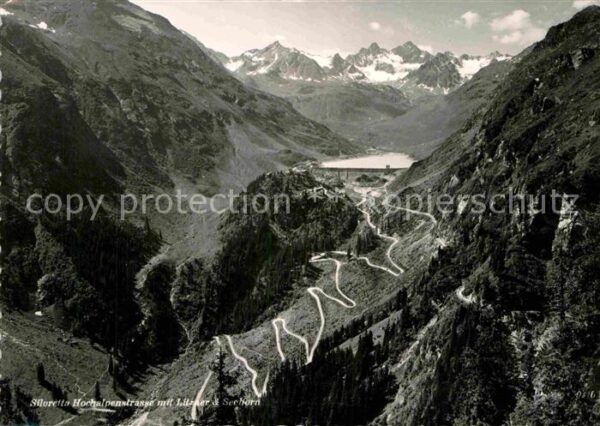 Silvretta-Hochalpenstrasse mit Litzner und Seehorn