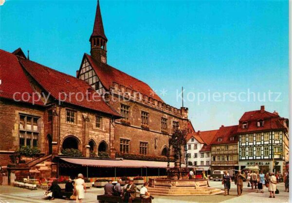 Goettingen Niedersachsen Marktplatz Rathaus Brunnen