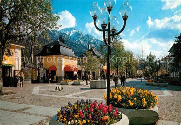 Bad Reichenhall Fussgänger Garten mit Predigtstuhl