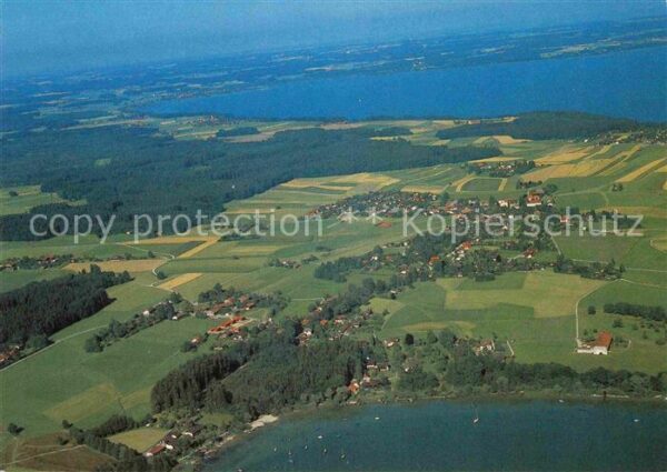 Breitbrunn Chiemsee Fliegeraufnahme