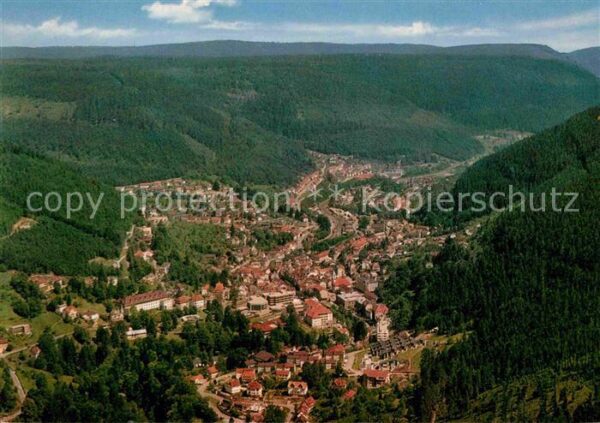 Wildbad Schwarzwald Fliegeraufnahme