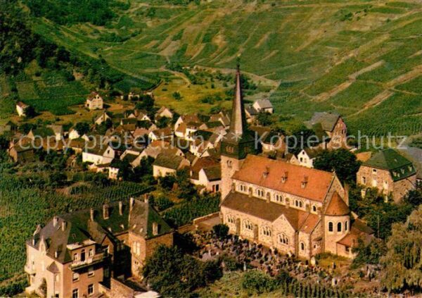 Mayschoss Schloss Kirche Fliegeraufnahme