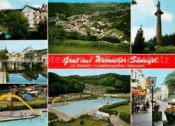 Waxweiler Teilansichten Panorama Denkmal Schwimmb