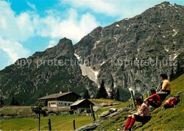 Stubaital Alpengasthof Pfarrach Alm mit Ampferste